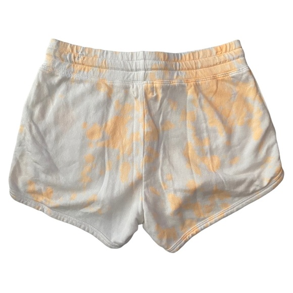 Sundry White Neon OrangeTie Dye High Waist Athletic Shorts 1 Juniors - Picture 2 of 16